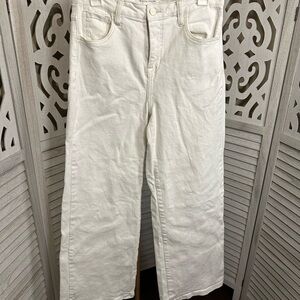 Size 9/29 white wide legged jeans